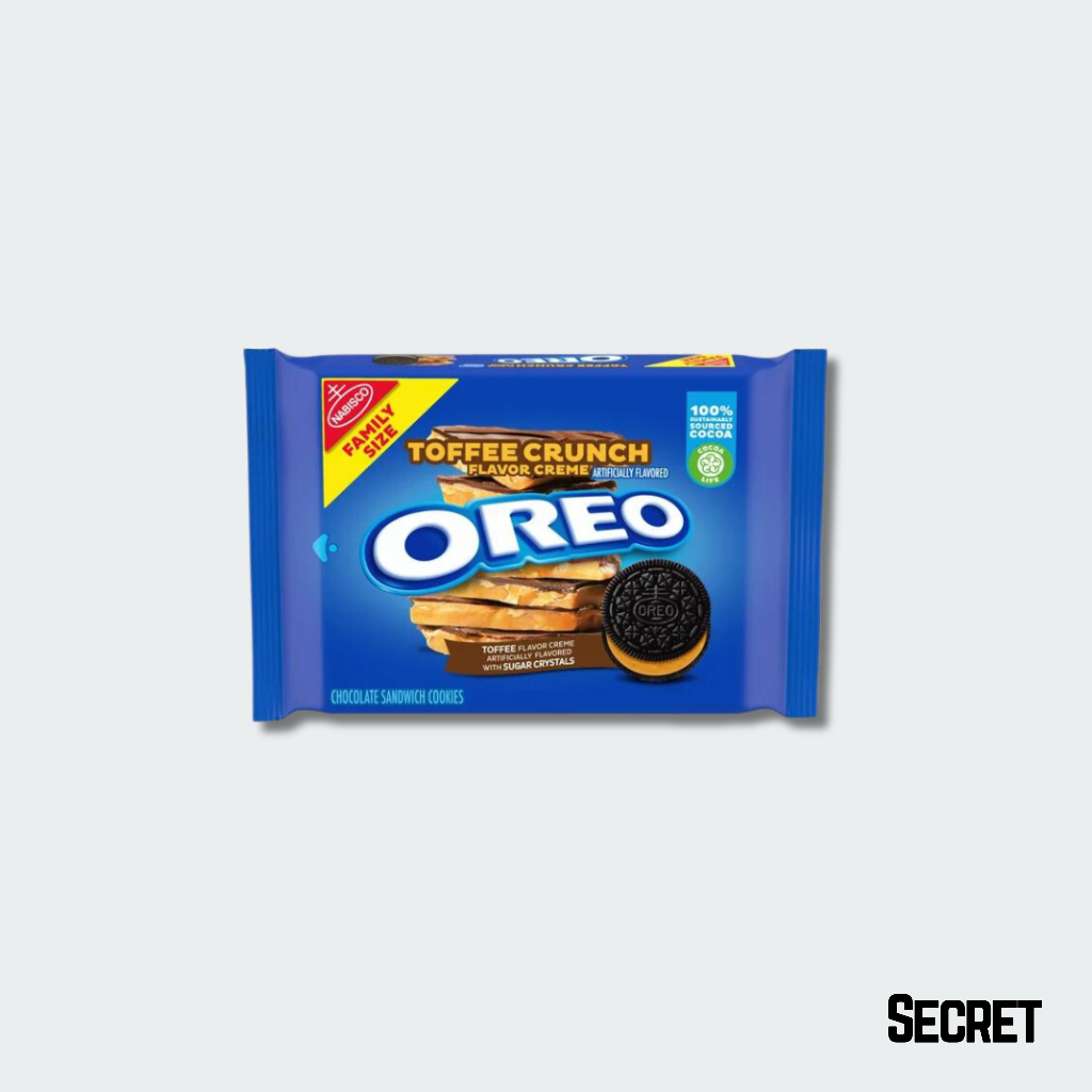 Jual Oreo Toffee Crunch Creme with Sugar Crystals Chocolate Sandwich