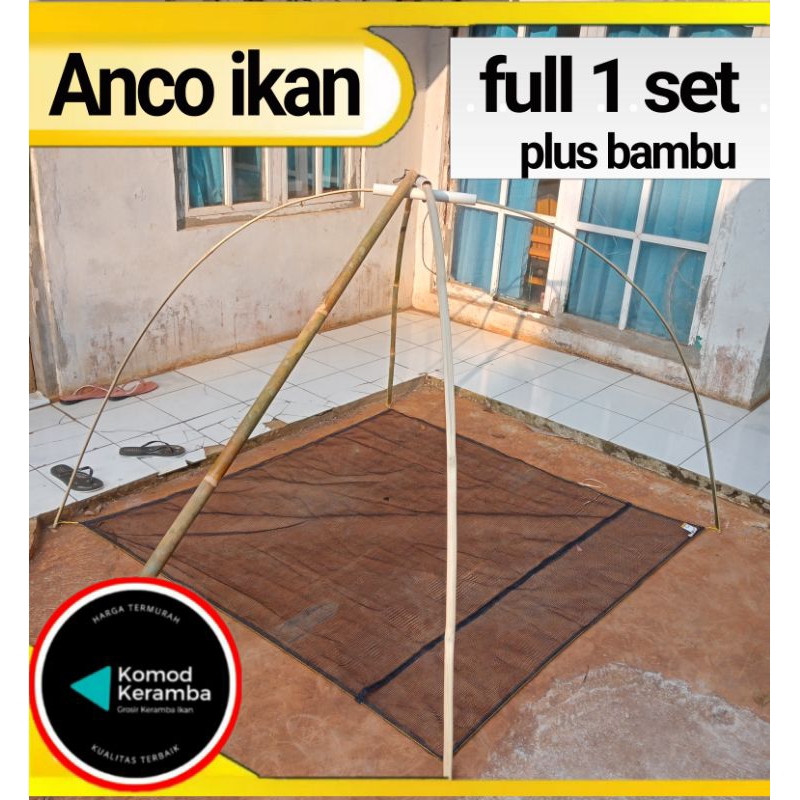 Jual sirib ikan hanco hancau anco branjang jaring ikan tradisional full ...
