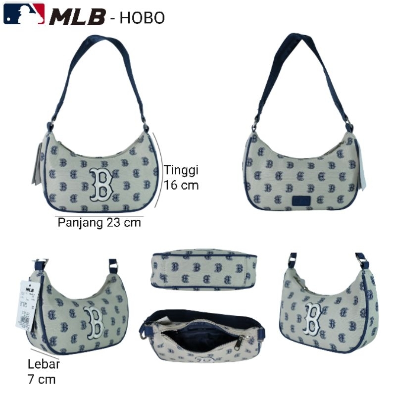 Tas MLB B QUILTED WHITE HOBO BAG 100% ORIGINAL - HYPESNEAKER.ID