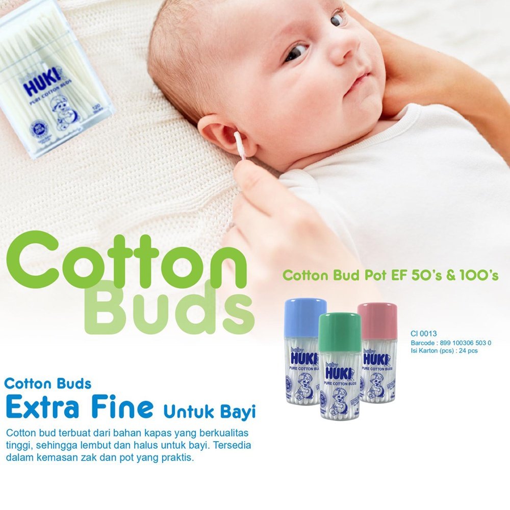 Jual ARJUNA HUKI Cotton Bud Baby Kids Adult 100's dan 150's / Cutton