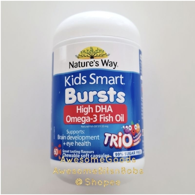 Jual Nature's WayAustralia Kids Smart Bursts High DHA Omega3 Fish Oil