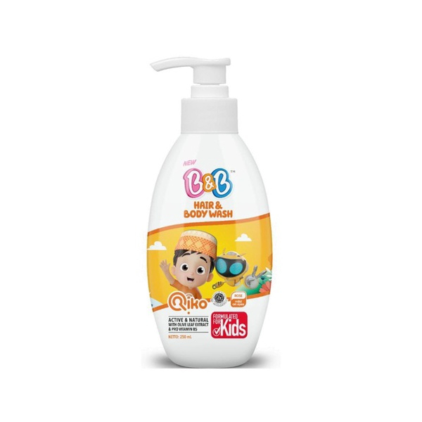 Jual B&B Kids Hair Body Wash Botol 250mL RIKO | Shopee Indonesia