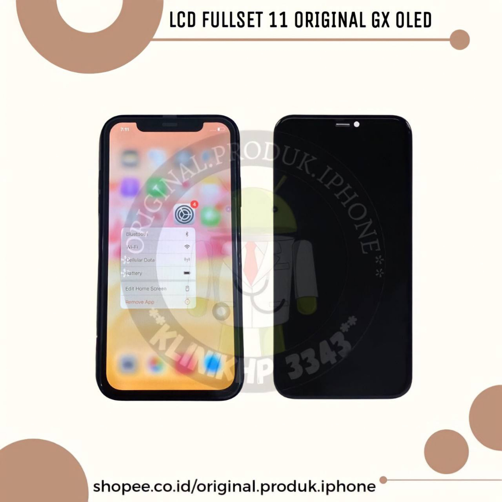 Jual LCD TOUCHSCREEN IP 11 OLED GX ORIGINAL NEW LAYAR 11 FULLSET ...