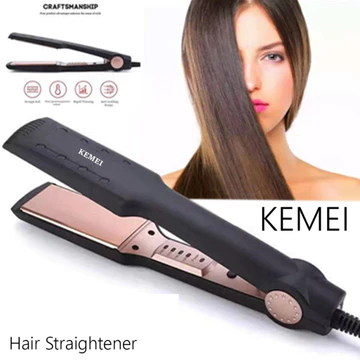 Kemei Catokan Rambut KM 470 Catok Rambut Lurus Temperatur Suhu Ionic
