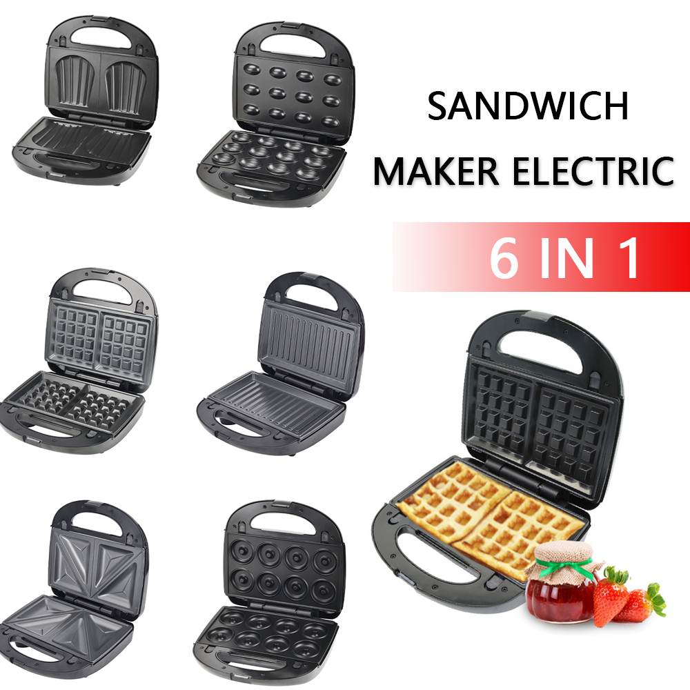 Jual 6 In 1 Waffle Maker & Sandwich Maker Electric Advance Waffle Maker