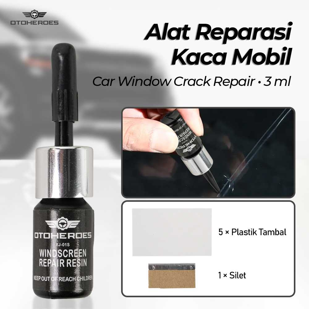Jual Alat Reparasi Kaca Mobil Retak Car Window Crack Repair Lem Kaca
