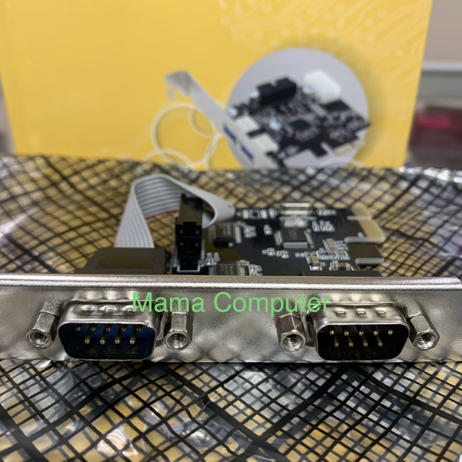 Adaptateur PCI Express SIENOC Pour Port COM RS-232 DB9 + Imprimante LPT DB25 - Carte Série Parallèle