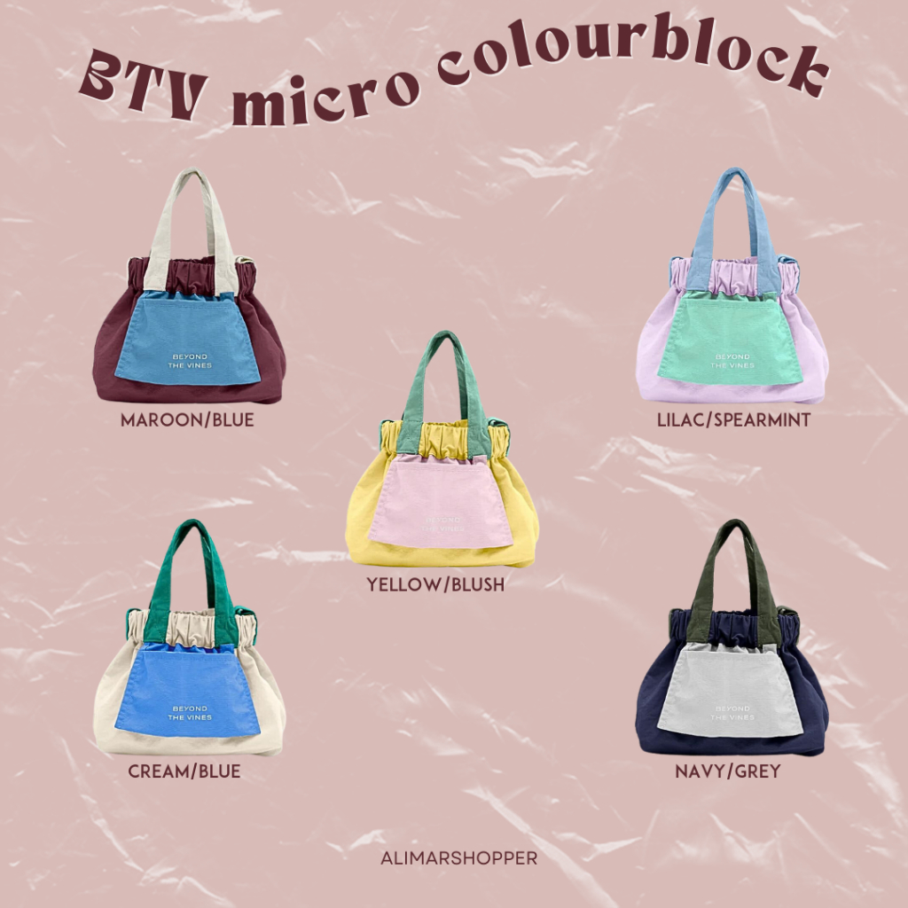 Jual [READY] Beyond The Vines BTV Micro Colourblock / Classic Dumpling ...