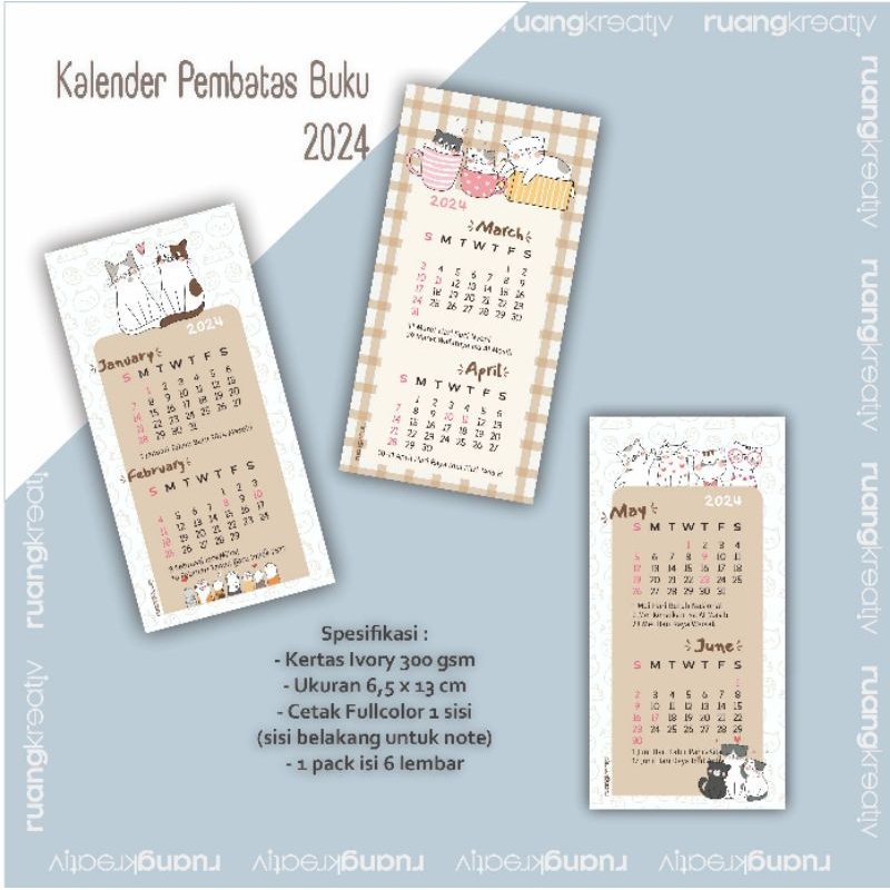Jual RuangKreativ Kalender Meja Estetik 2024 - 2025 Murah - Mini ...