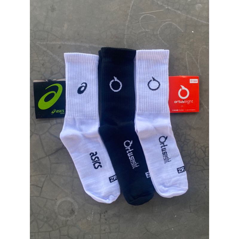 Kaos Kaki Ortuseight Asics Sport Socks Catton Sebetis Olahraga Tebal Panjang Pria Wanita