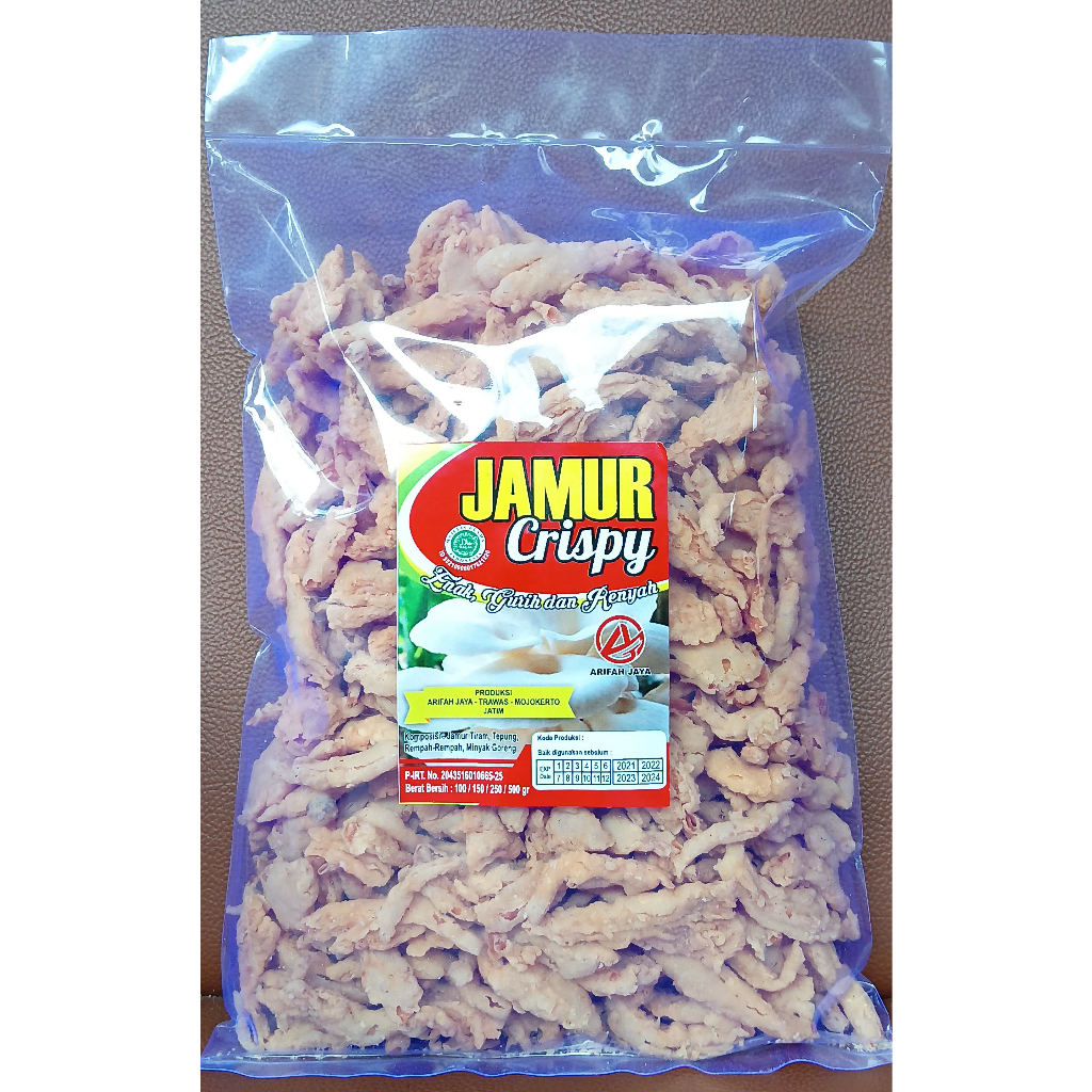 Jual 150 Gr Keripik Jamur Renyah Kriuk Jamur Crispy Anti Minyak Dengan