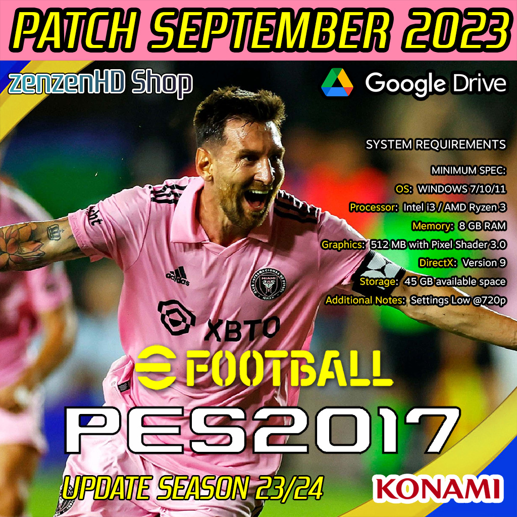 Jual PES 2017 + PATCH 2023 / Pro Evolution Soccer 2017 / PC Games - Normal  - Kab. Cianjur - Imsgamestore