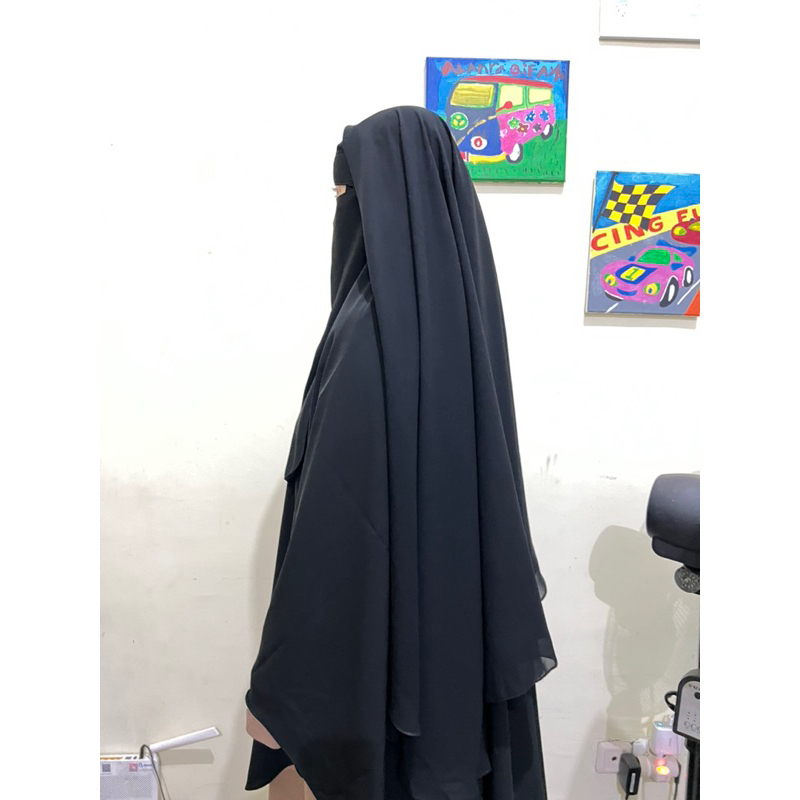 Jual Purdah Aisyah / Cadar Niqob Yaman Model Purdah Burqo 2 Layer ...