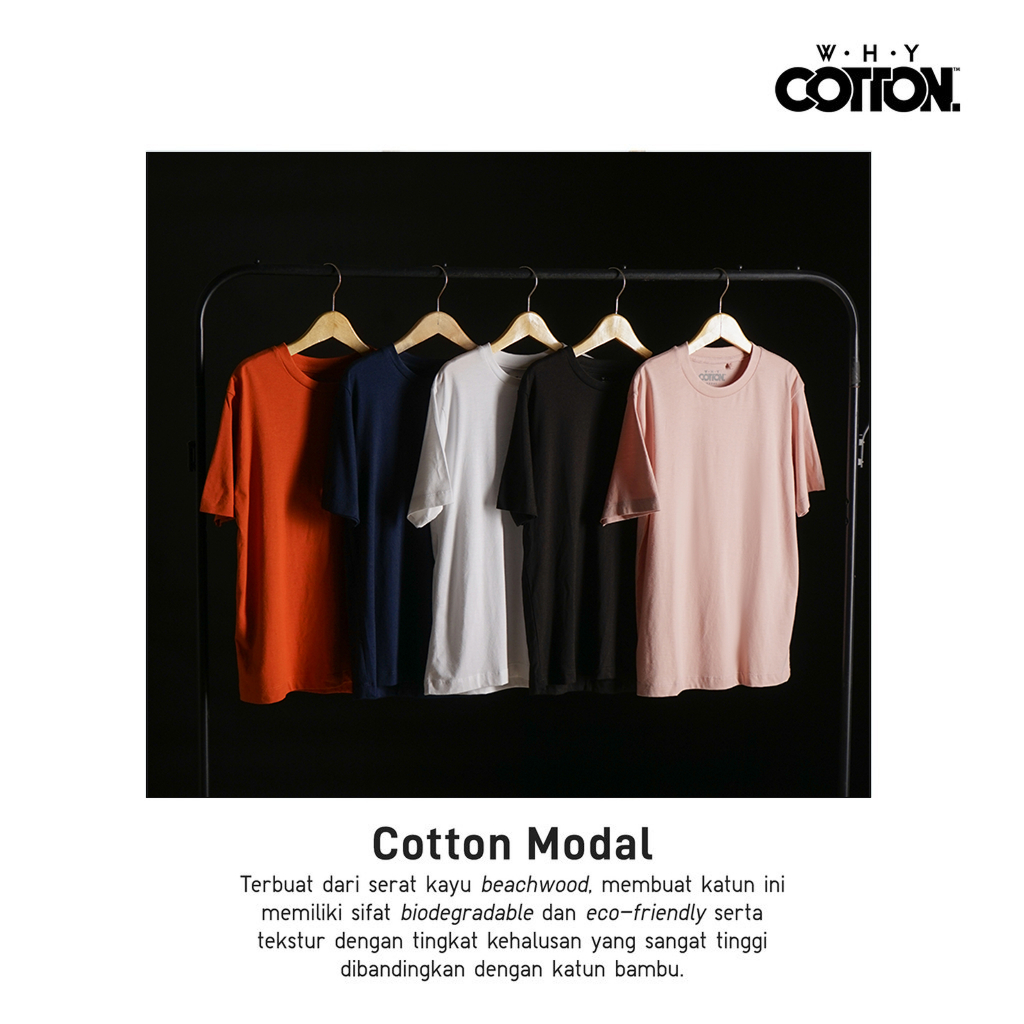 Jual Kaos Polos Premium WHYCOTTON Tencel™ Katun Modal UNISEX (NATURAL ...
