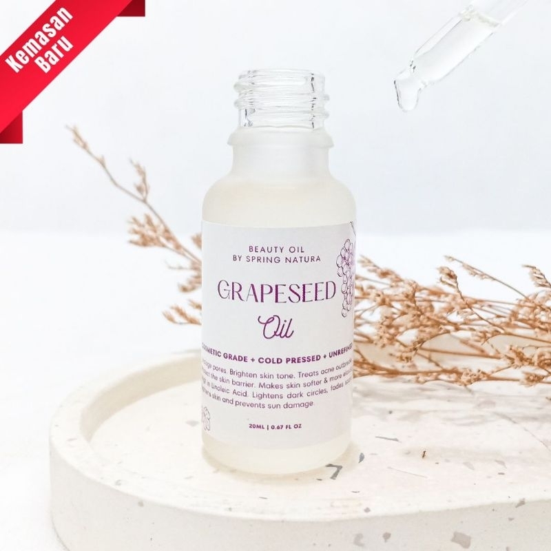 Jual Face & Hair Oil GRAPESEED OIL 20ml Cold Pressed Unrefined Cosmetic Grade Shopee