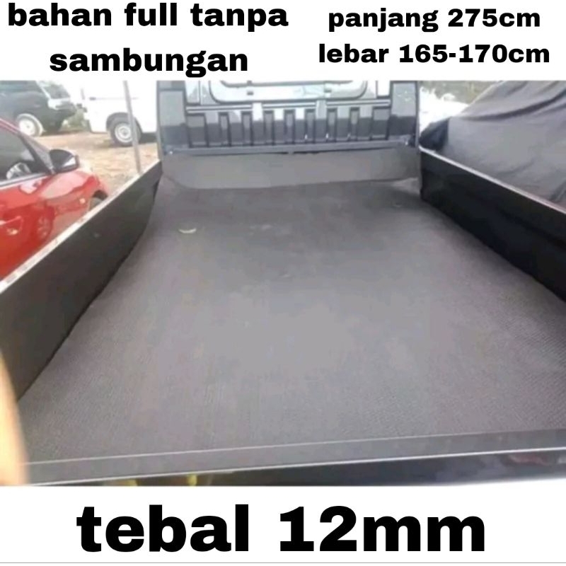 Jual karpet pelindung alas cargo mobil pick up full tanpa sambungan ukuran 275cmx170cm tebal