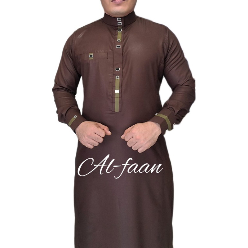 Jual Jubah slimfit pria Gamis pria alfaan jubah gamis muslim pria jubah