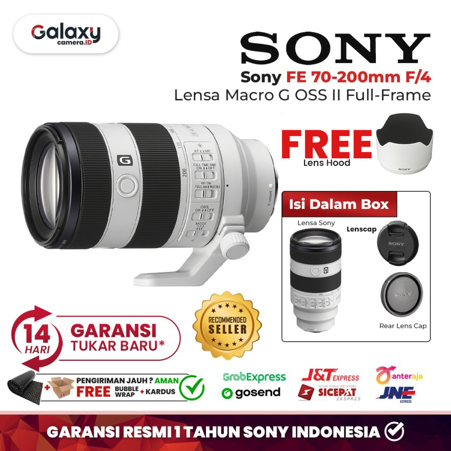 Jual Sony Fe 70 200mm F4 Macro G Oss Ii Lensa 70 200 Mm F 4 Garansi