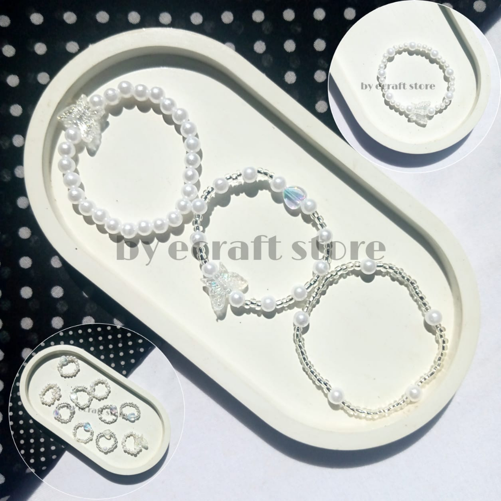 Jual PEARL AND CLEAR RING & BRACELET KOREAN STYLE | CINCIN MANIK GELANG ...