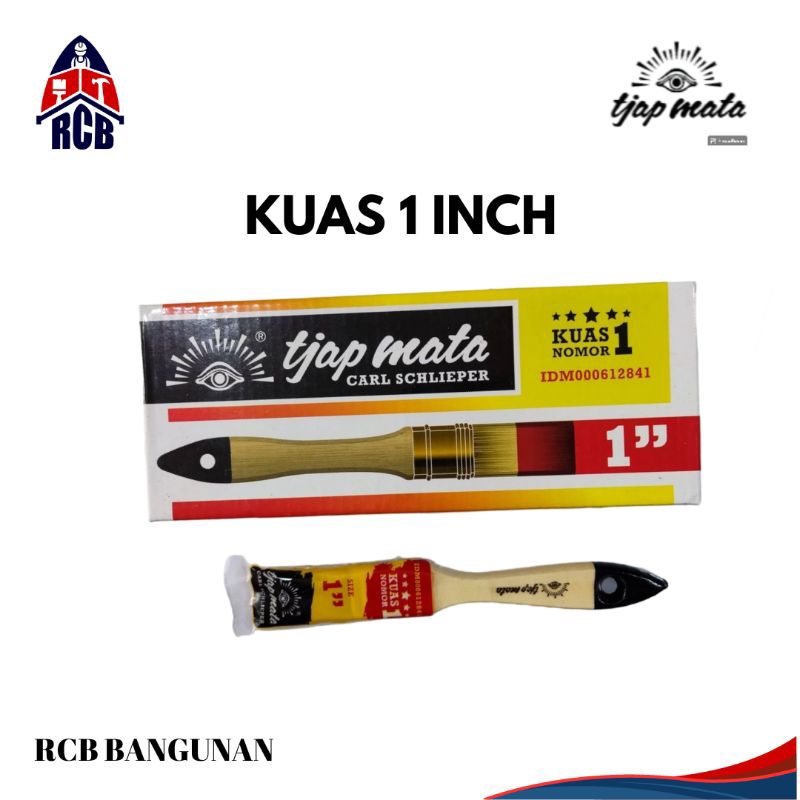 Jual Kuas Tjap Mata Inch Bulu Tebal Kuas Cat Tembok Besi Dan Kayu Shopee Indonesia