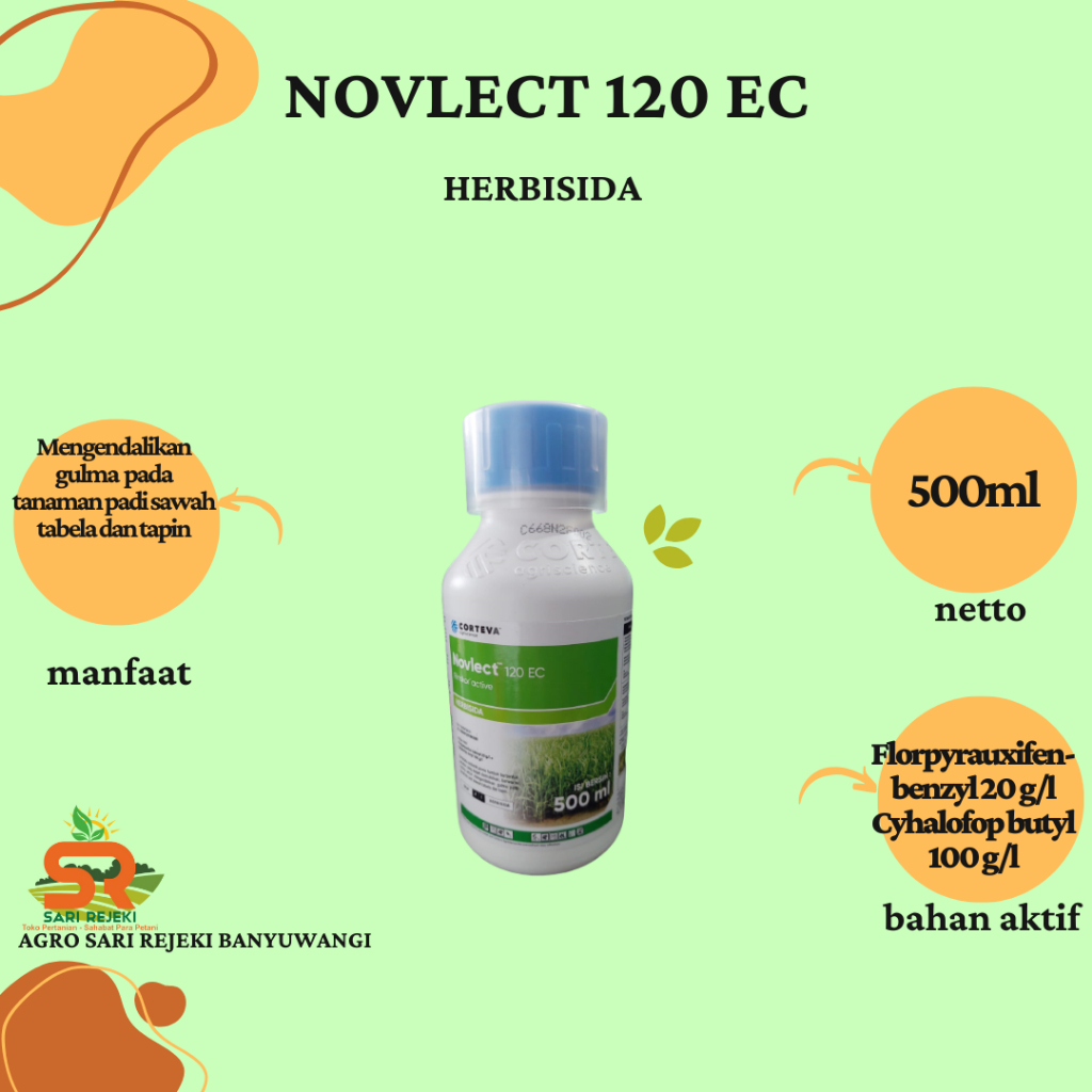 Jual NOVLECT 120EC 500ML Rinskor Active HERBISIDA SISTEMIK PADI ...