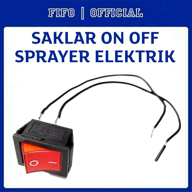Jual SAKLAR / SWITCH ON OFF KNAPSAK / SPRAYER ELEKTRIK + KABEL 2 PIN ...