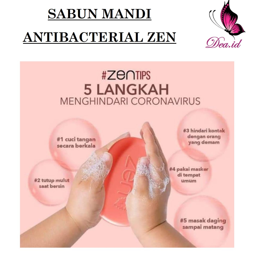 Jual [DEASTORE] ZEN ANTI BACTERIAL BAR SOAP TANPA KANDUNGAN SLS DAN ...