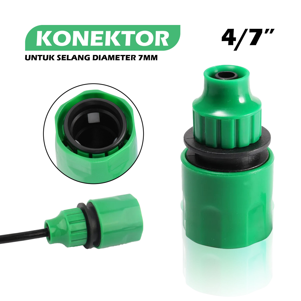 Jual Konektor Selang Irigasi Pe Mm Faucet Hose Konektor Klik Tap