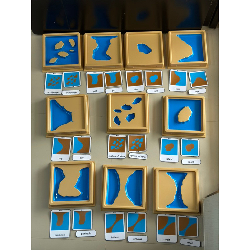 Jual Montessori Land and Water Form (bisa diisi air) with three part ...