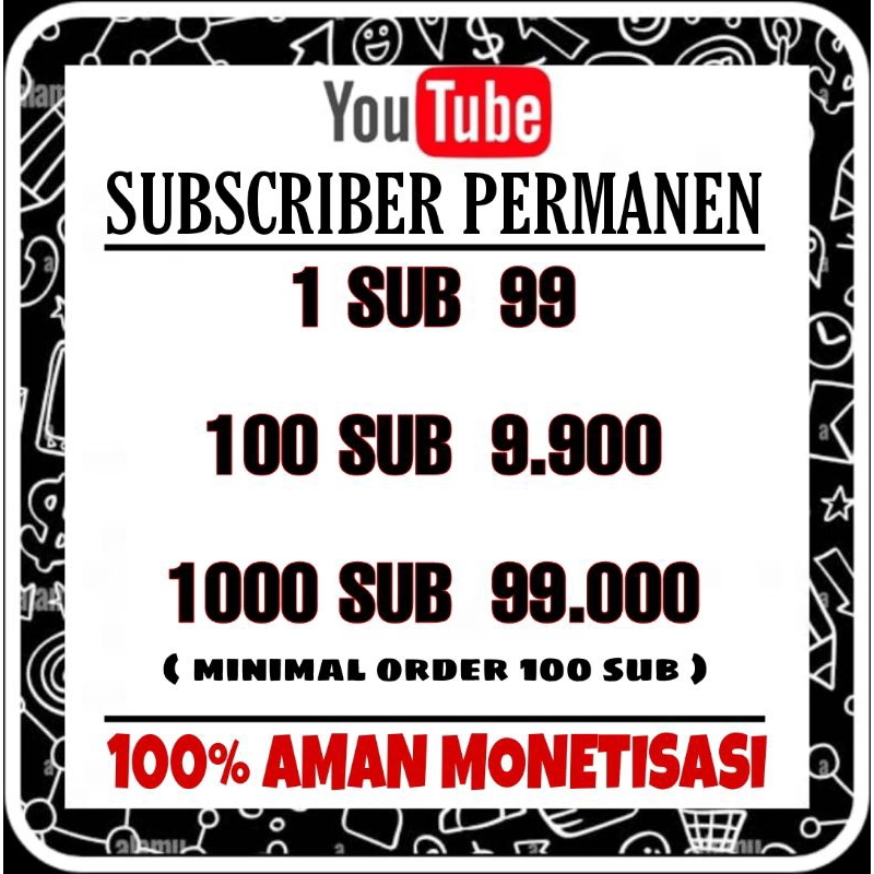 Jual SUBSCRIBER YOUTUBE PROMO UNTUK MONETISASI | Shopee Indonesia