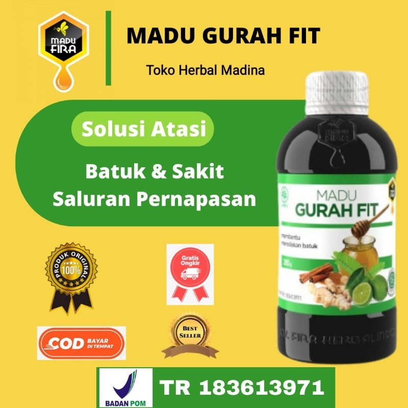 Jual Madu Gurah Fit Original Obat Batuk Kronis Asma Sinusitis Bronkitis Bisa Cod Dan Kirim 0521