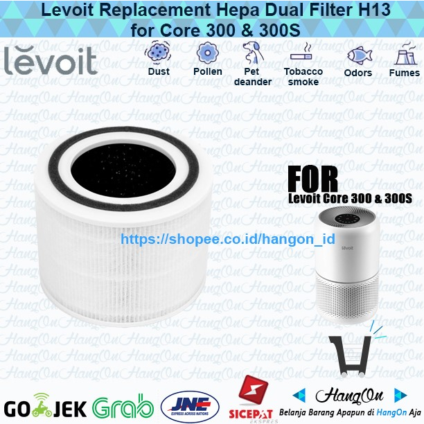 Jual Levoit Replacement HEPA H13 Filter For Air Purifier Core 300 ...