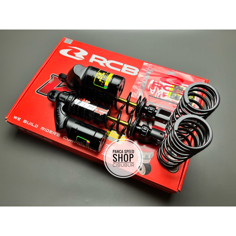 Jual SHOCKBREKER SHOCK RCB VS AEROX 155 NMAX NEW 305MM BLACK SERIES ...