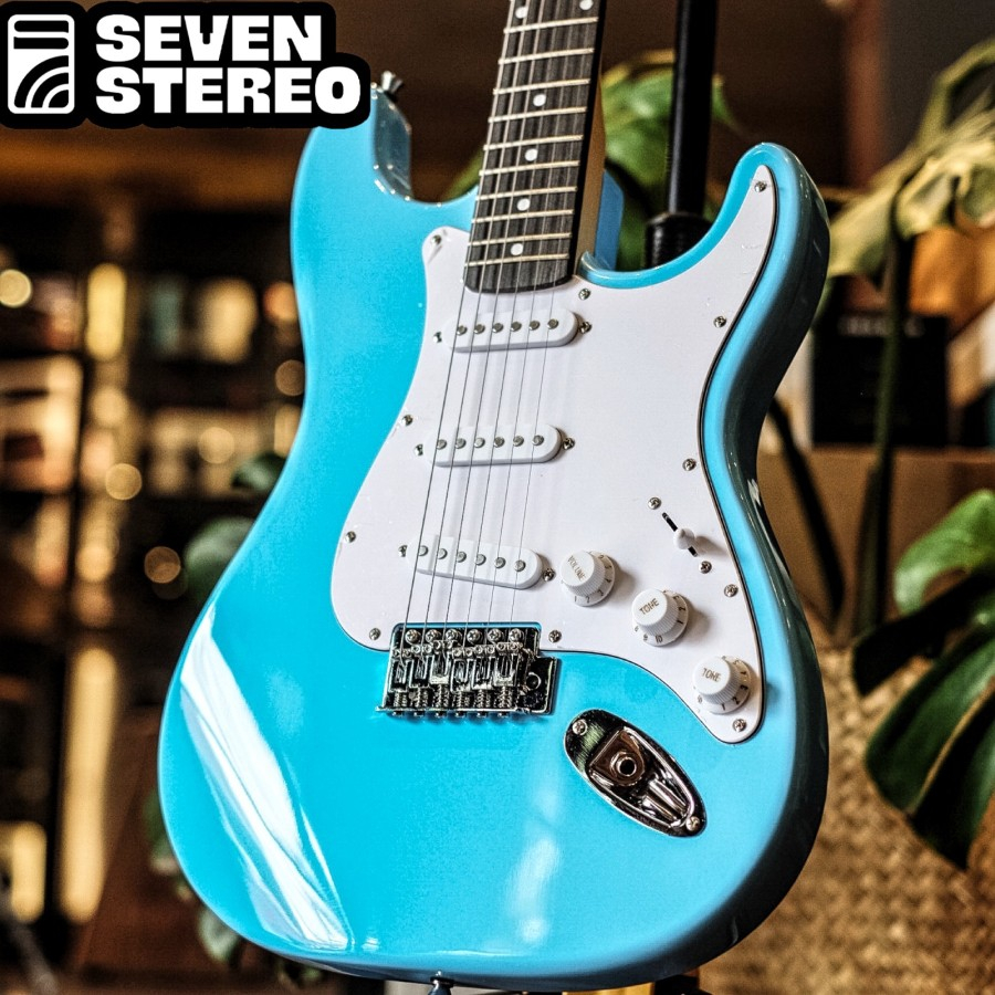 Jual Stinger SST10 Stratocaster Model Electric Guitar Sky Blue | Shopee ...