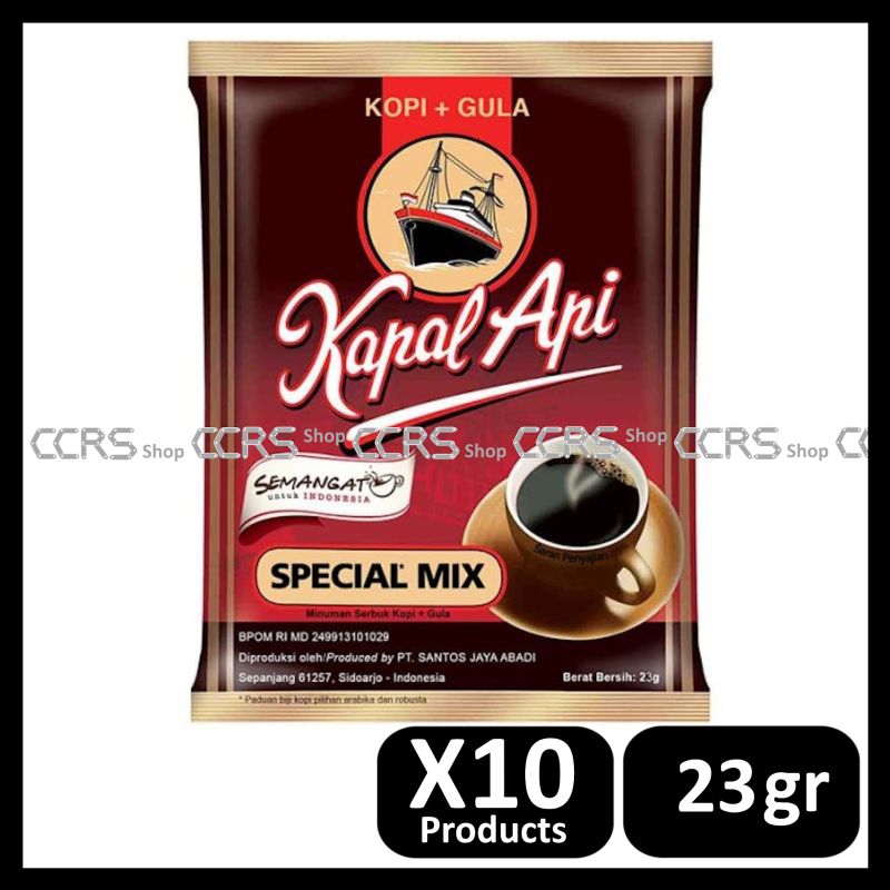 Jual CCRS Shop - Kopi Kapal Api Special Mix 23 gr Renteng 10 pcs kopi ...
