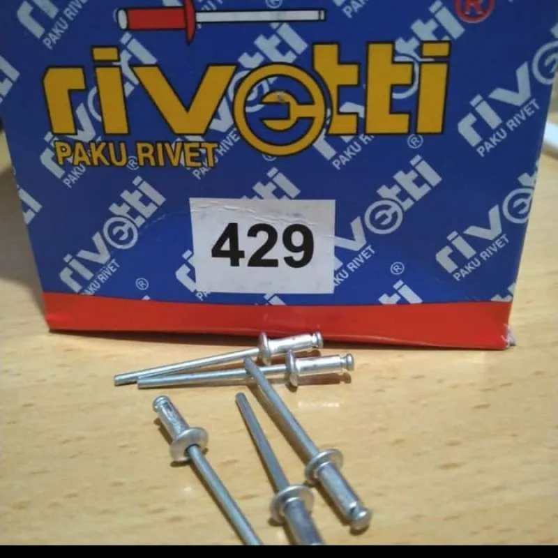 Jual Paku Rivet 1 Box isi 1000 Pcs Paku Ripet Paku Keling Blind Rivet 3 ...