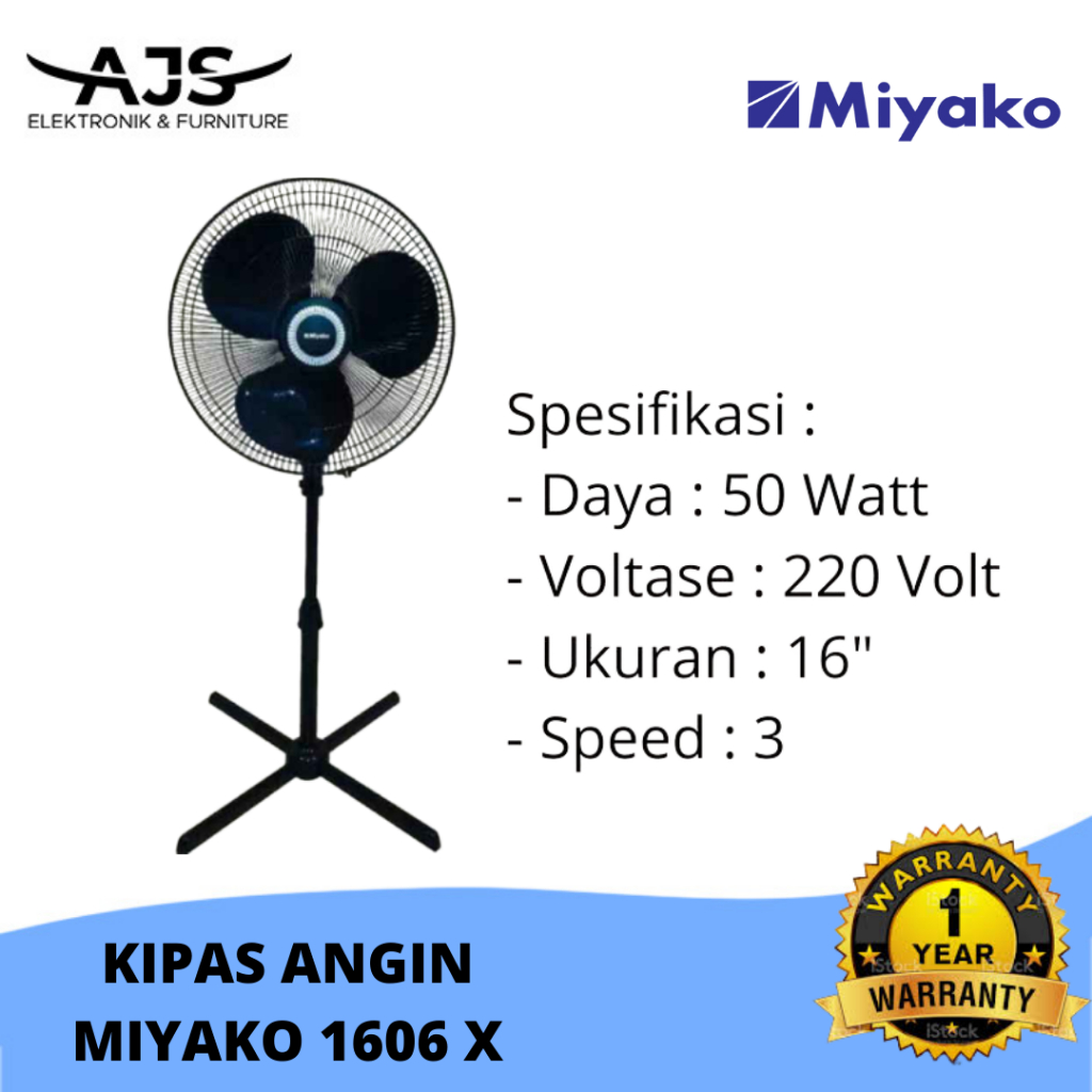 Jual Kipas Angin Miyako Kas X Pl Inch Stand Fan Berdiri