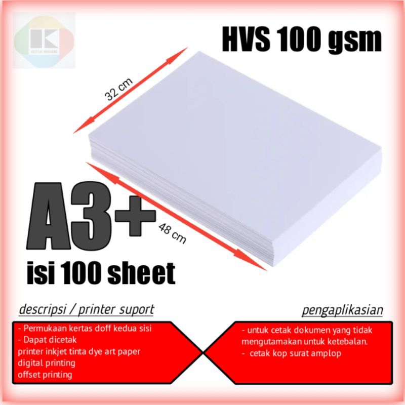 Kertas Hvs A3 untuk Cetak Tajam & Serbaguna | Shopee