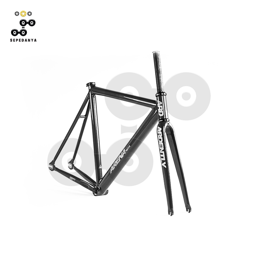 Ardently Arena Frameset Frame Set Fork Full Carbon 700c Over Size OS Sepeda  Fixie Fixed Gear Track Bike Bicycle