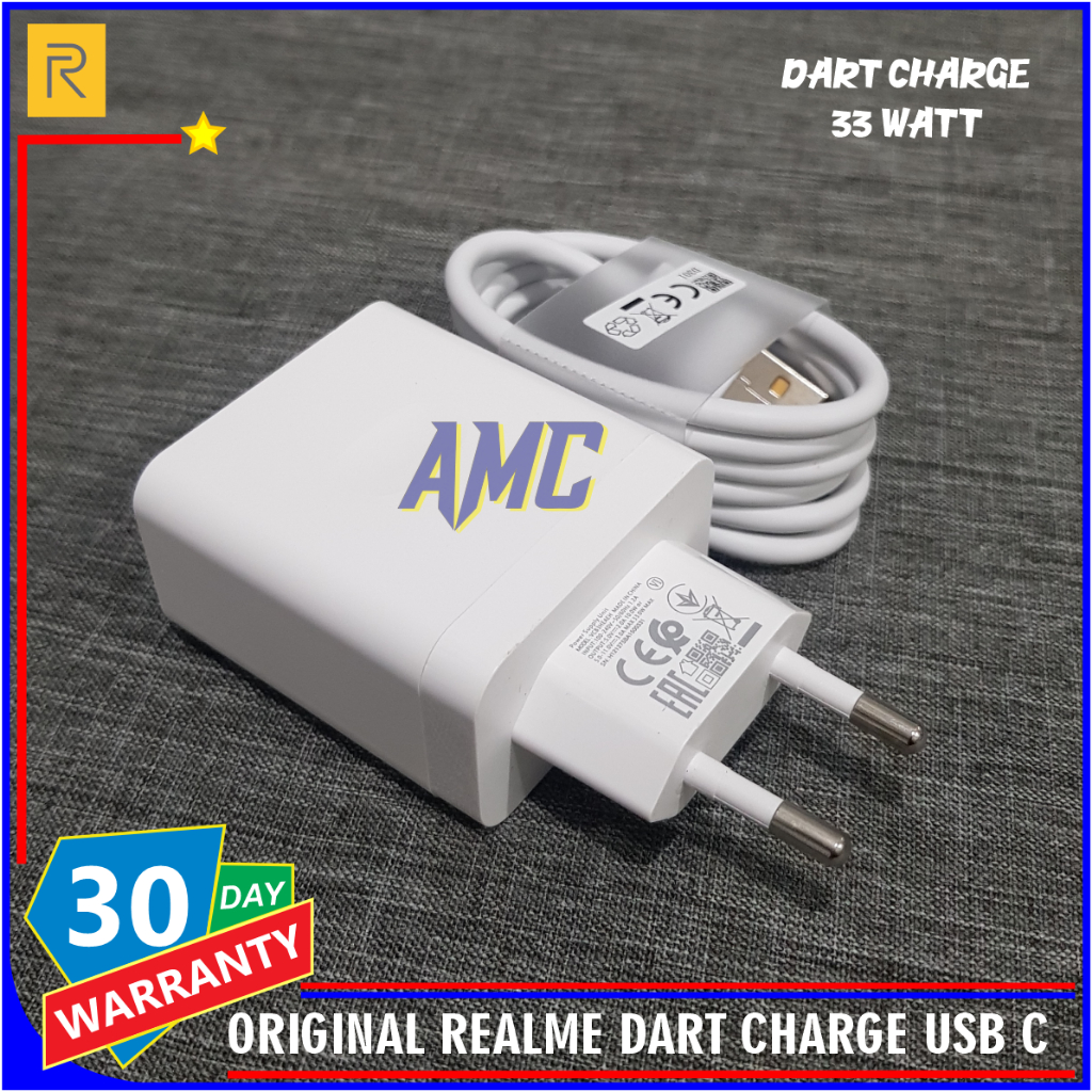 Jual Charger Realme 9 10 9i 9 Pro ORIGINAL 100% DART CHARGE 33 Watt ...