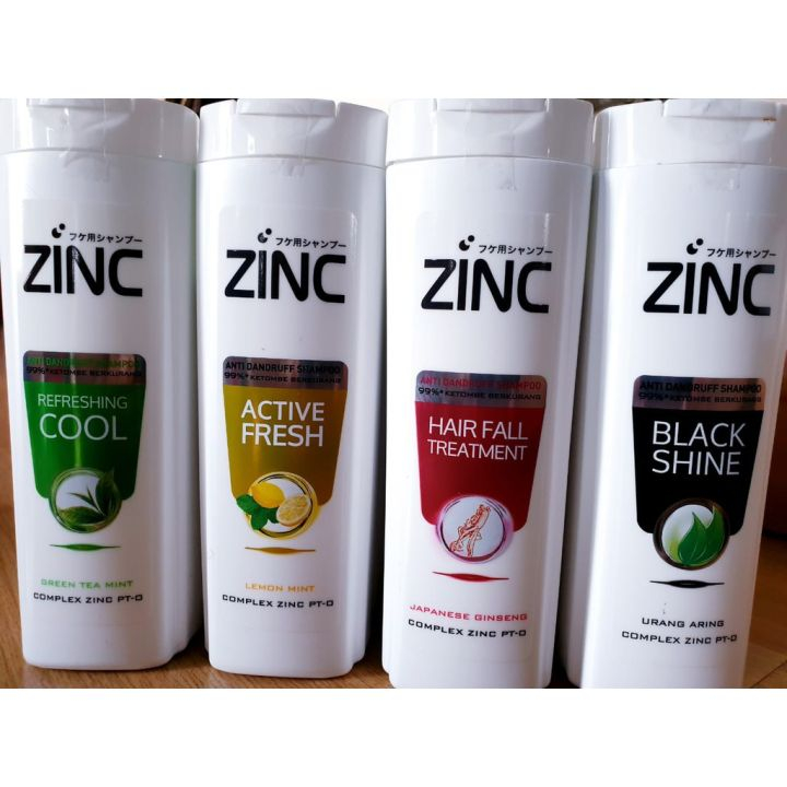 Jual ZINC SHAMPOO REFRESHING COOL BOTOL / ACTIVE FRESH / HAIR FALL