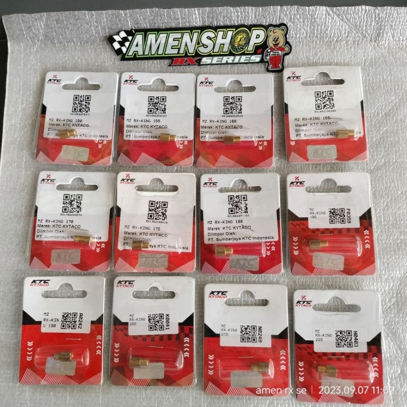 Jual Main jet rxking / rxz KTC dari ukuran 150 sampai 250 ( 100% KTC ...