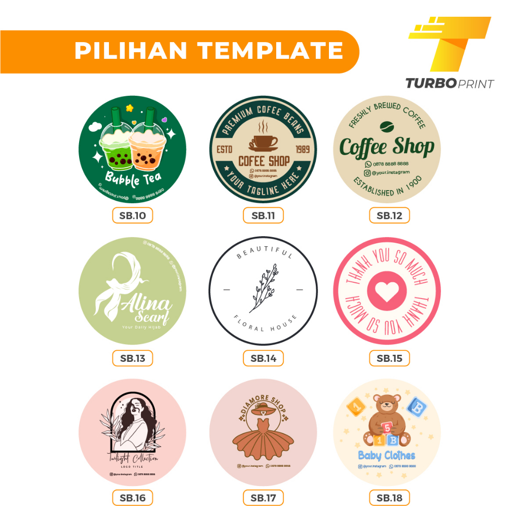 Jual Cetak Sticker Vinyl Bulat (Tahan Air) Hampers/Stiker Segel Box ...