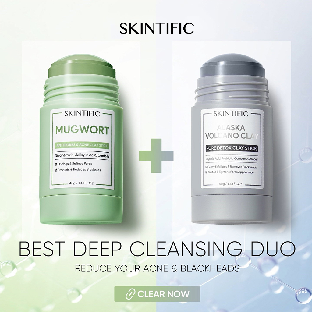 Jual SKINTIFIC Clay Mask Stick Kit Masker Wajah Alaska Volcano Clay