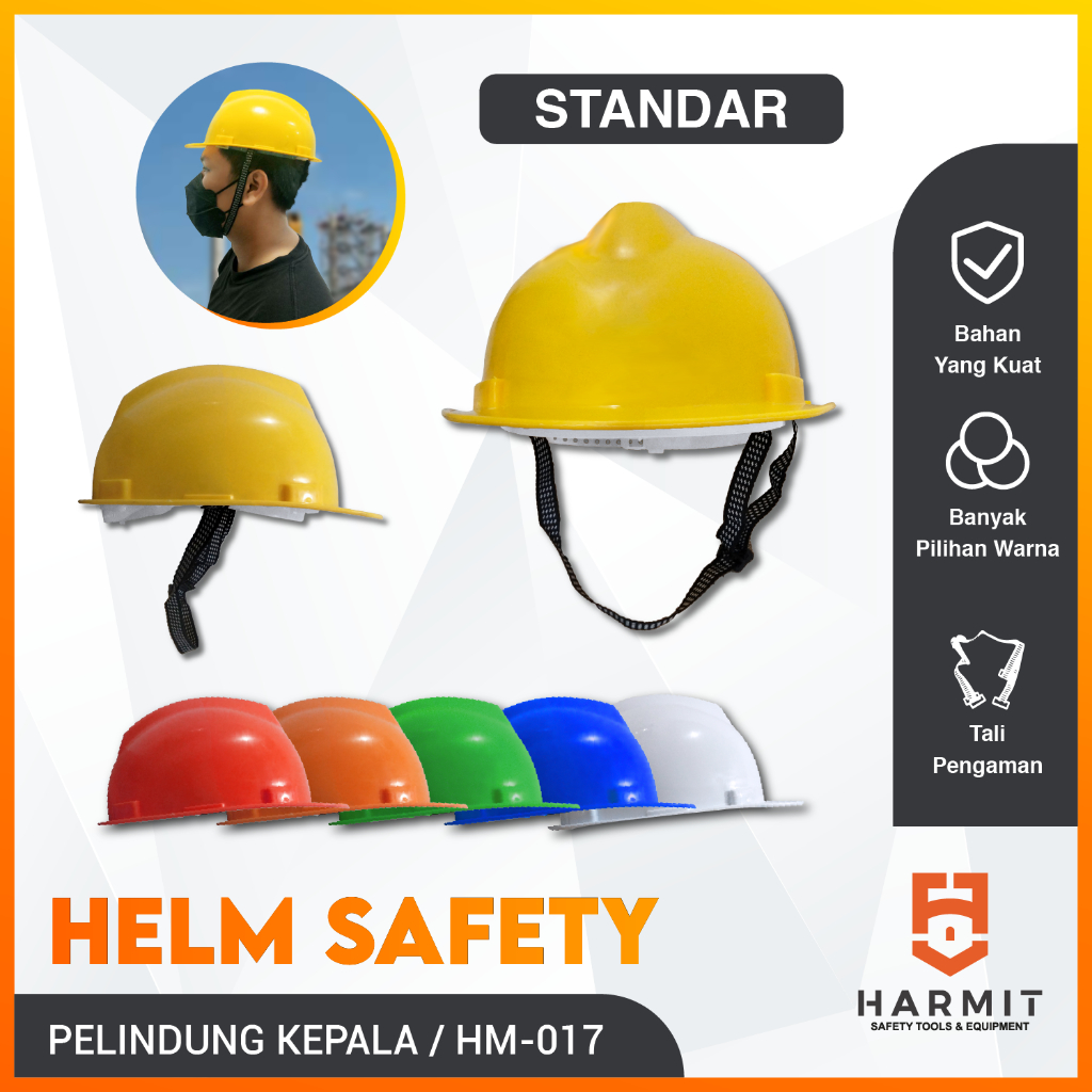 Jual HARMIT Helm Proyek Safety - Helmet Pelindung Kepala | Shopee Indonesia