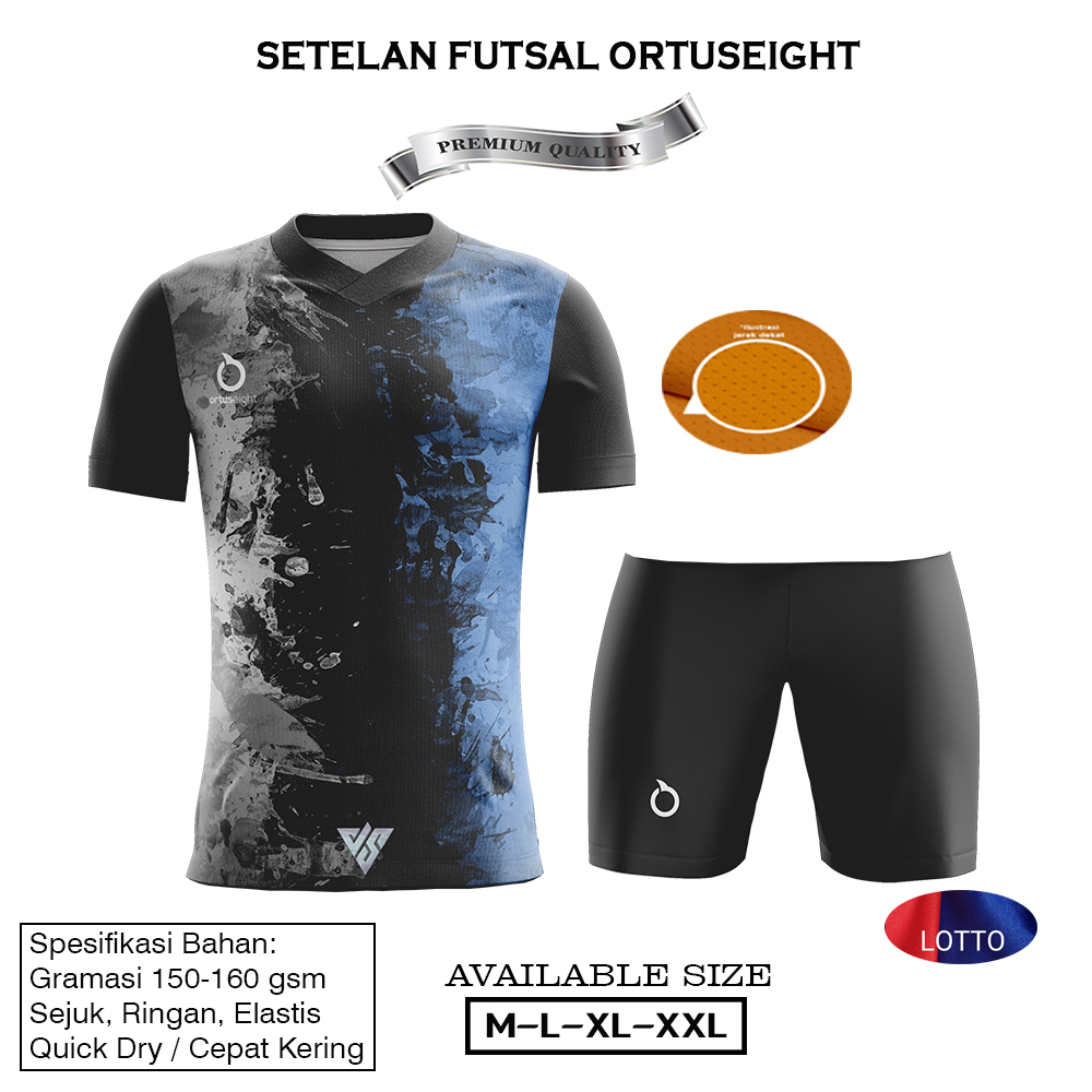 Jual Jersey Futsal Printing Custom Baju Setelan Sepak Bola Kaos Pria