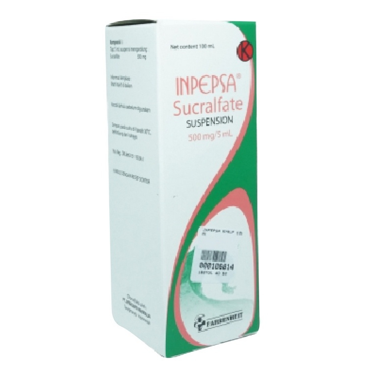 Jual INPEPSA 500 MG SIRUP 100 ML/SUCRALFATE/OBAT MAAG/PENCERNAAN ...