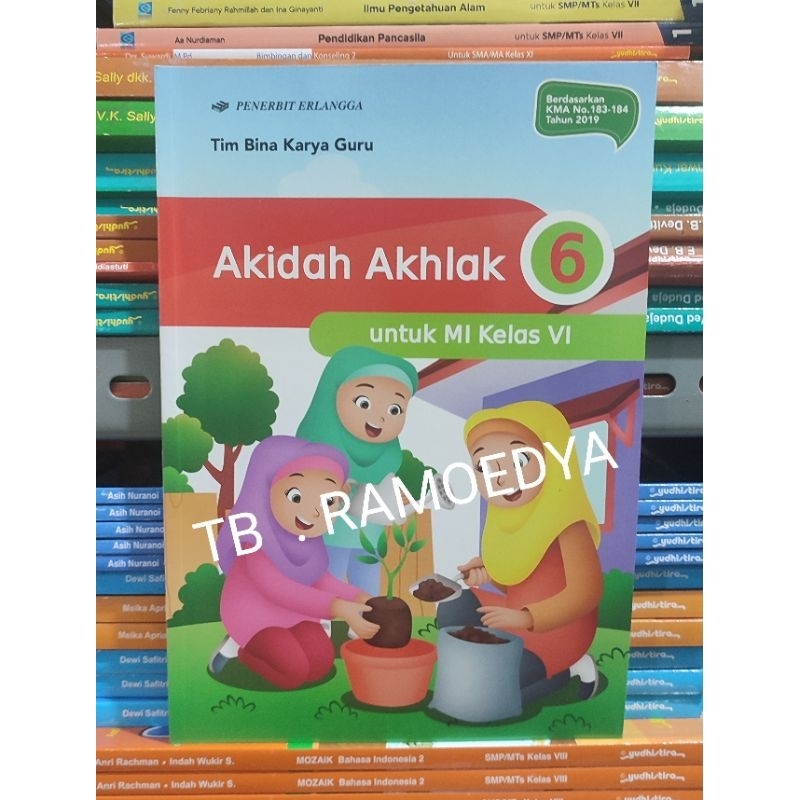 Jual Buku Akidah Akhlak MI kelas VI Penilaian Erlangga | Shopee Indonesia