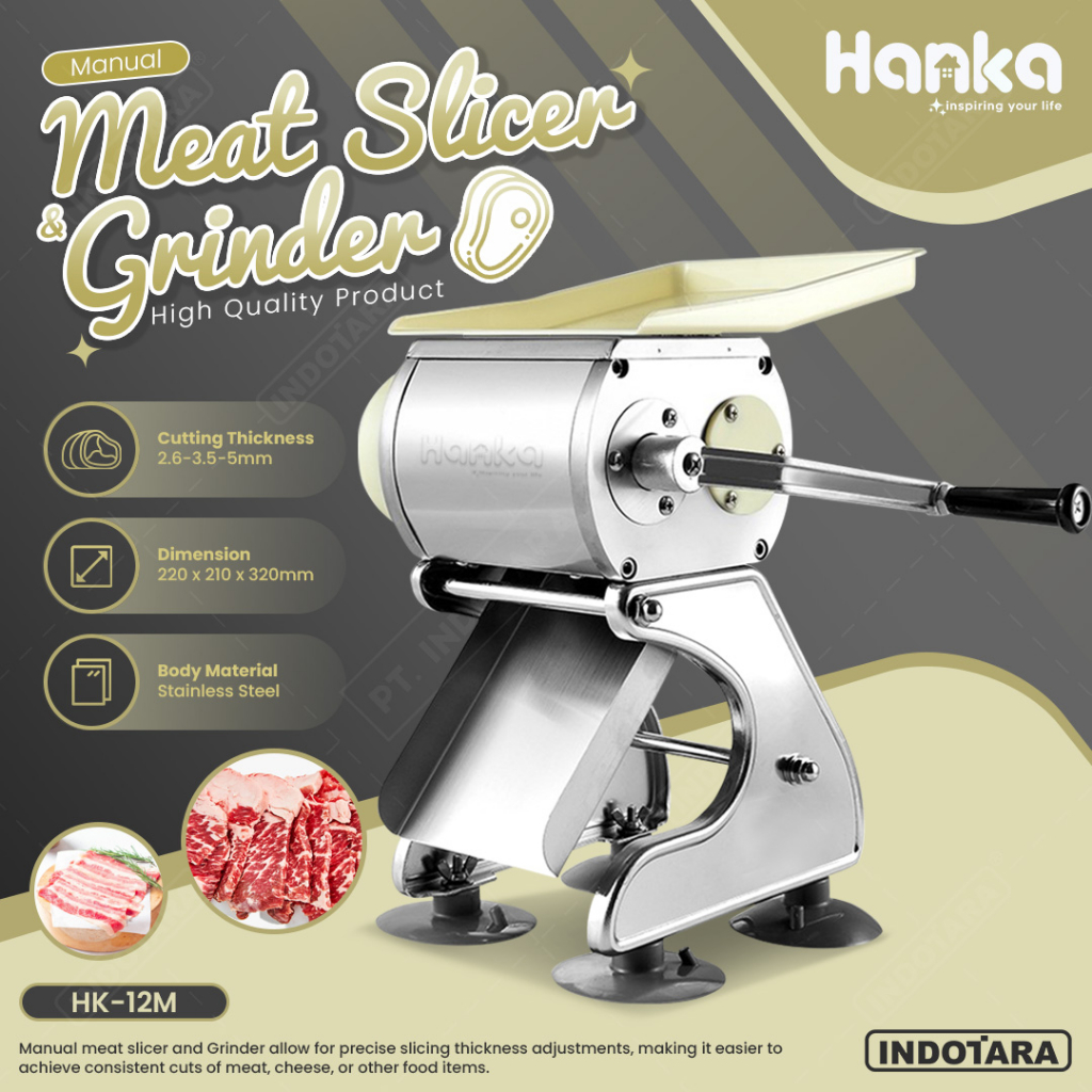 Jual Meat Slicer & Grinder Pengiris Dan Penggiling Daging Manual Hanka