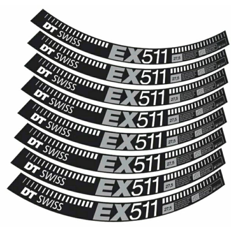 Decal Rims DT Swiss EX511 Black